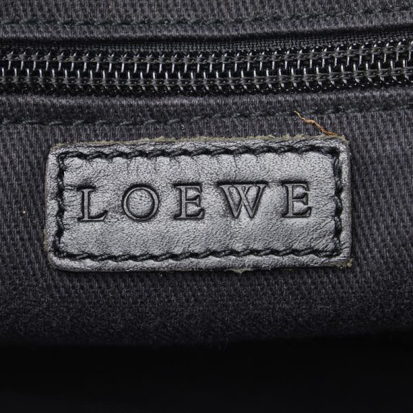 228 48049 13 LOEWE Anagram All Over Pattern Handbag Mini Bag Black