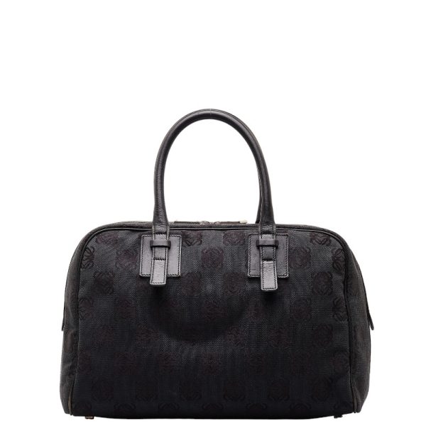 228 48049 3 LOEWE Anagram All Over Pattern Handbag Mini Bag Black