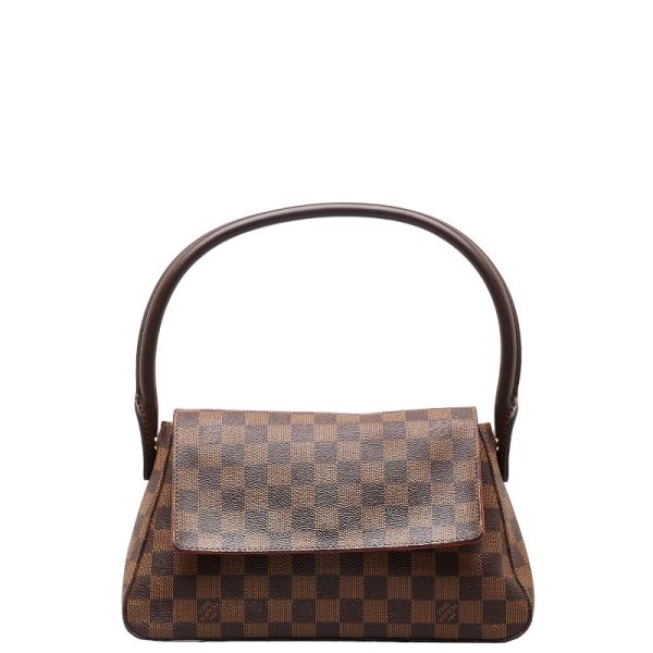 228 48178 1 Louis Vuitton Damier Mini Looping Special Order Handbag Shoulder Bag N51148 Brown PVC Leather