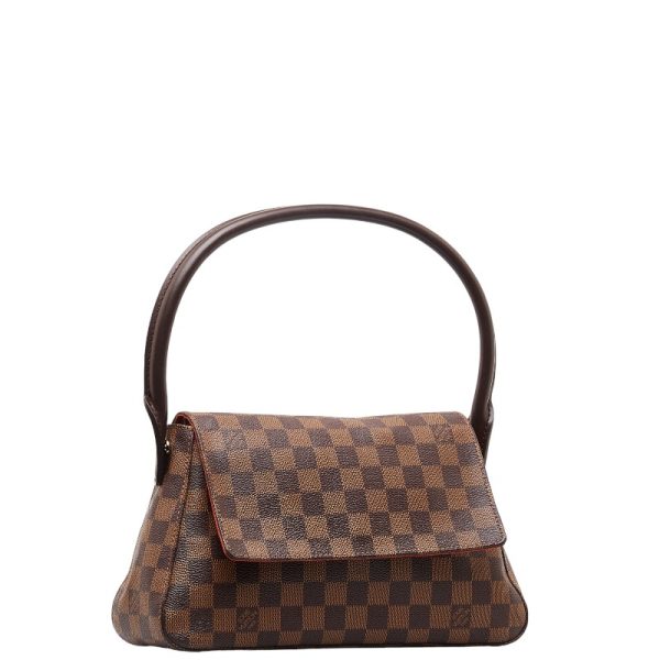 228 48178 2 Louis Vuitton Damier Mini Looping Special Order Handbag Shoulder Bag N51148 Brown PVC Leather