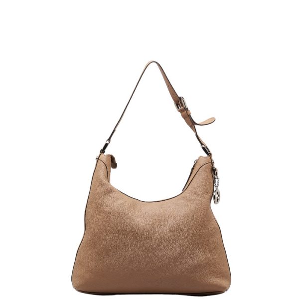 228 48183 3 Gucci Interlocking G Shoulder Bag Beige Leather