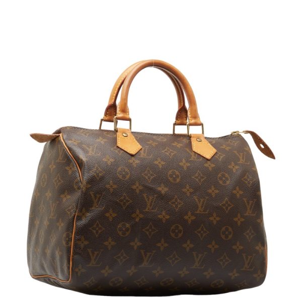 228 48734 2 Louis Vuitton Monogram Speedy 30 Handbag M41526 Brown