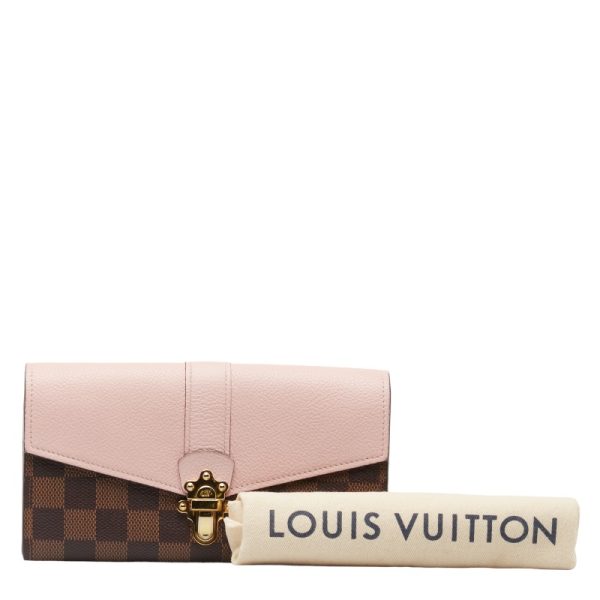 228 48738 11 Louis Vuitton Portefeuille Clapton Wallet N64447 Magnolia Pink