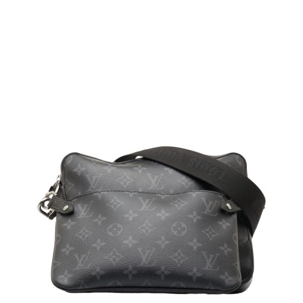 228 48804 1 Louis Vuitton Eclipse Reverse Trio Messenger Shoulder Bag Black