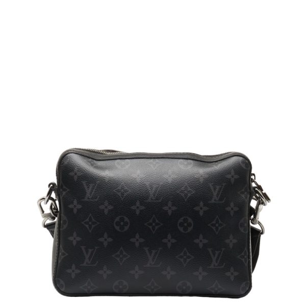 228 48804 3 Louis Vuitton Eclipse Reverse Trio Messenger Shoulder Bag Black