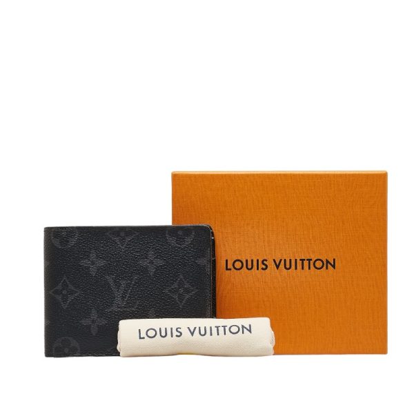 228 51905 8 Louis Vuitton Eclipse Portefeuille Multiple Wallet Black