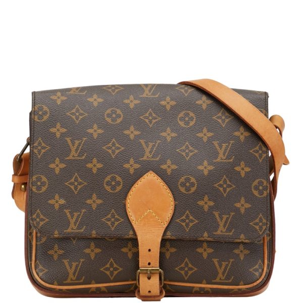 228 54030 1 Louis Vuitton Monogram Cartesier GM Shoulder Bag M51252 Brown