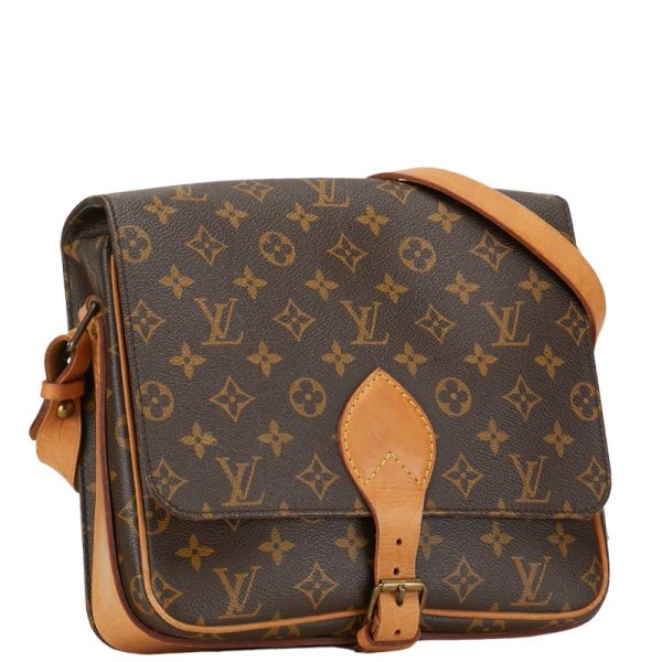 228 54030 2 Louis Vuitton Monogram Cartesier GM Shoulder Bag M51252 Brown