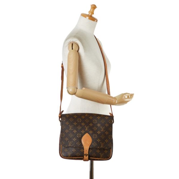 228 54030 9 Louis Vuitton Monogram Cartesier GM Shoulder Bag M51252 Brown