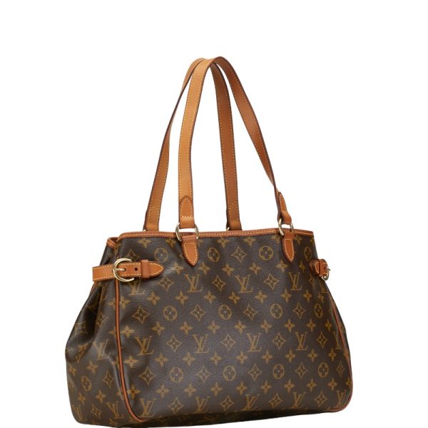 228 54031 2 Louis Vuitton Monogram Batignolles Shoulder Bag M51154 Brown