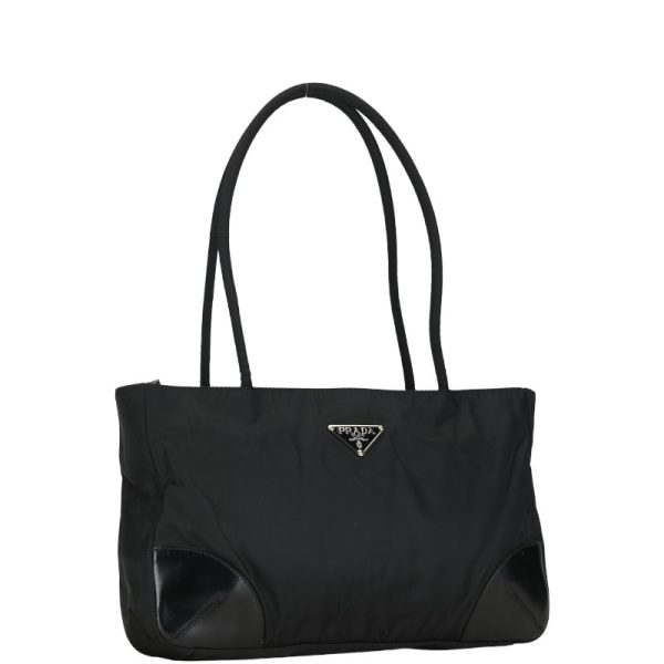 228 54297 2 Prada Tote Bag Handbag Black Nylon