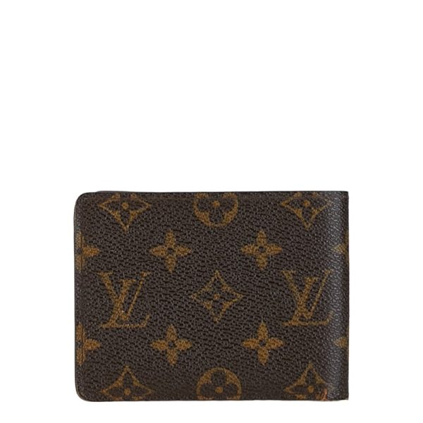 228 56809 3 Louis Vuitton Portefeuille Multiple Wallet M60895 Brown