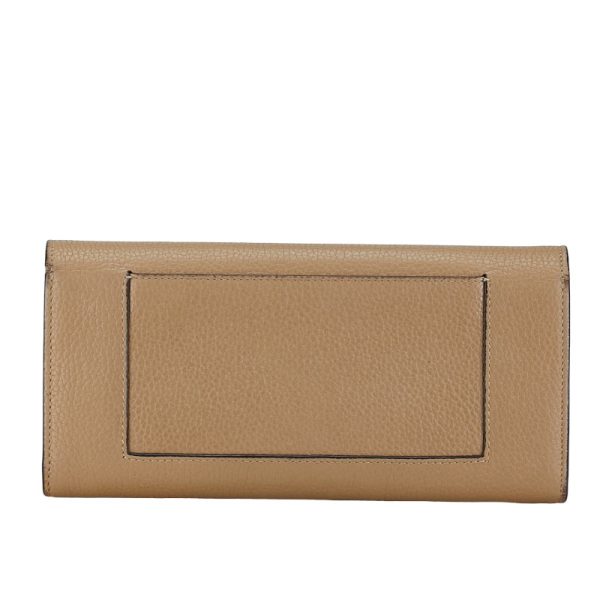 228 56867 3 Celine Large Flap Long Wallet SPG5125 Beige Leather