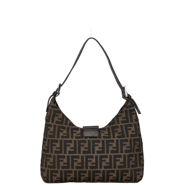 228 56975 3 FENDI Zucca One Shoulder Bag Brown