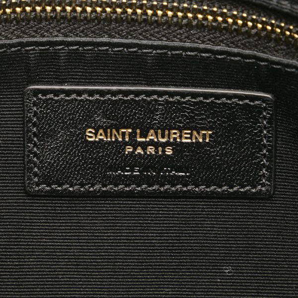 228 56977 8 Saint Laurent Crossbody Chain Shoulder Bag Greige Leather