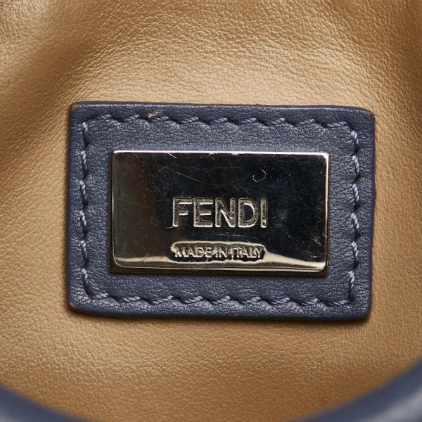 228 56984 10 FENDI Petit Tourjour Handbag Shoulder Bag 2WAY Blue Leather