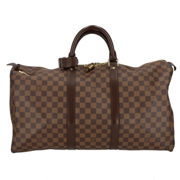 22929 1 Louis Vuitton Keepall 50 Damier Duffel Bag Brown