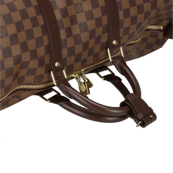 22929 4 Louis Vuitton Keepall 50 Damier Duffel Bag Brown