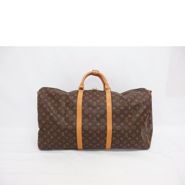 22934 2 Louis Vuitton Keepall Bandouliere Monogram Duffle Bag Brown