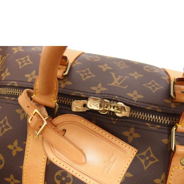 22934 8 Louis Vuitton Keepall Bandouliere Monogram Duffle Bag Brown