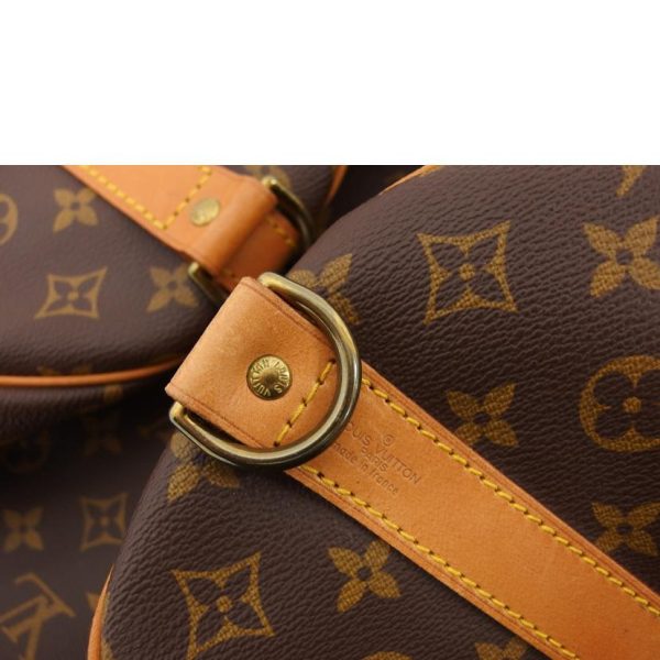 22934 9 Louis Vuitton Keepall Bandouliere Monogram Duffle Bag Brown