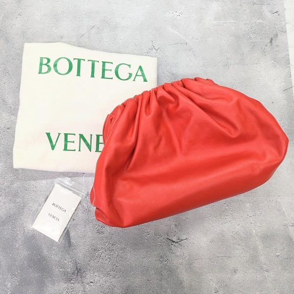 229 17 Bottega Veneta The Pouch Clutch Bag Red