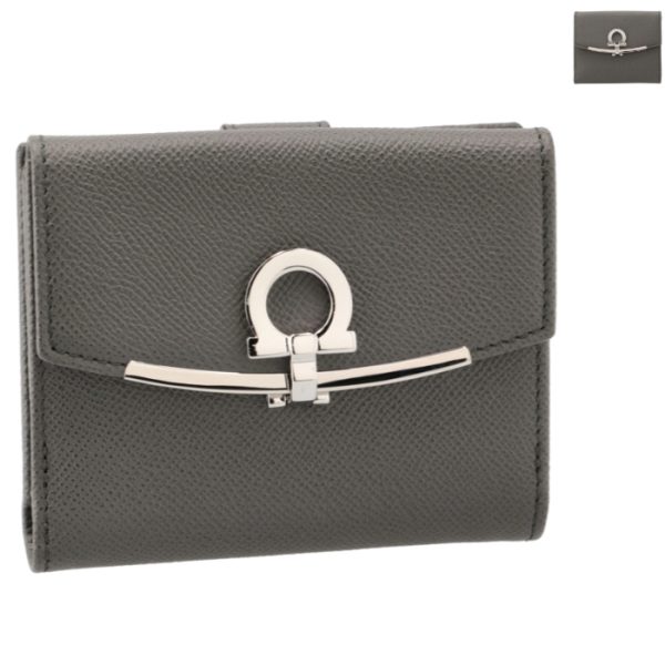 22c8770007 Ferragamo Gancini Mini Wallet with Pass Case