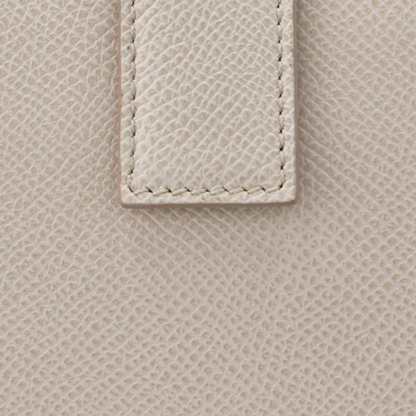 22c87700070478 3 Ferragamo Gancini Bifold Mini Wallet Pass Case Ivory