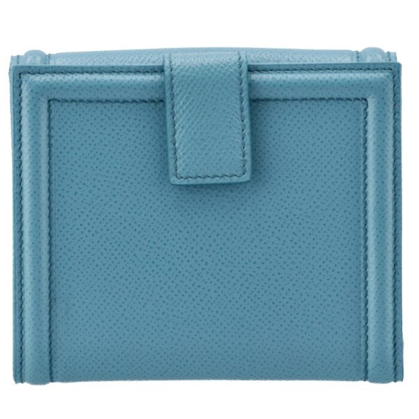 22c91100070495 2 Ferragamo Rose Ribbon Bifold Wallet Blue