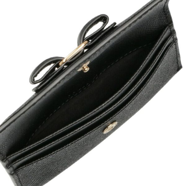 22d15500070010 5 Ferragamo Vara Ribbon Bifold Card Case Black