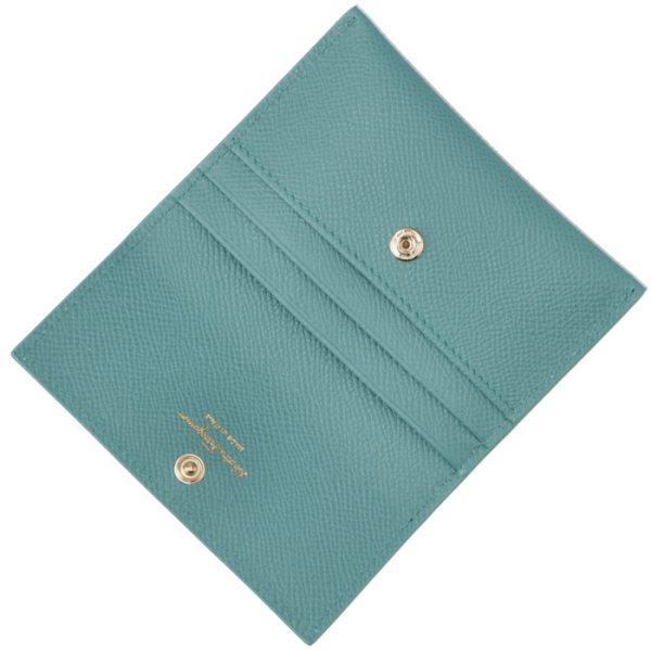 22d15500070444 4 Ferragamo Vara Ribbon Bifold Card Case Blue