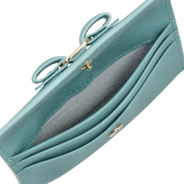 22d15500070444 5 Ferragamo Vara Ribbon Bifold Card Case Blue