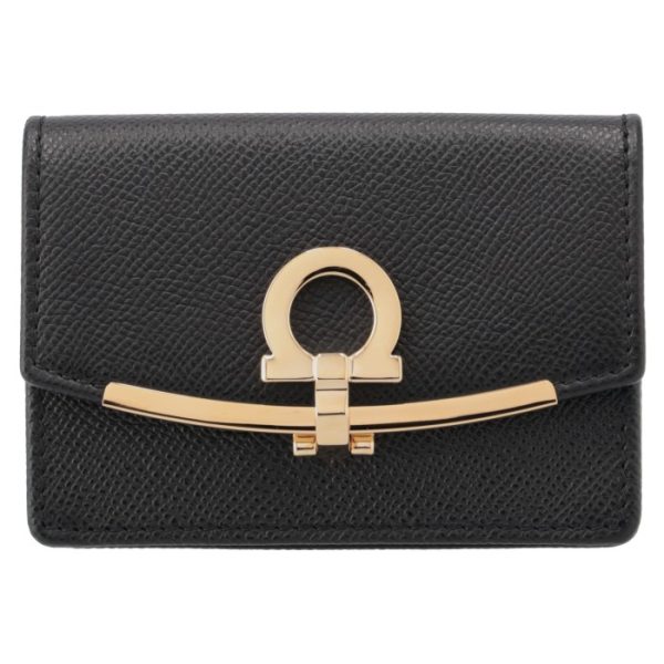 22d1980007 1 FERRAGAMO card case GANCINO CLIP flap with key ring