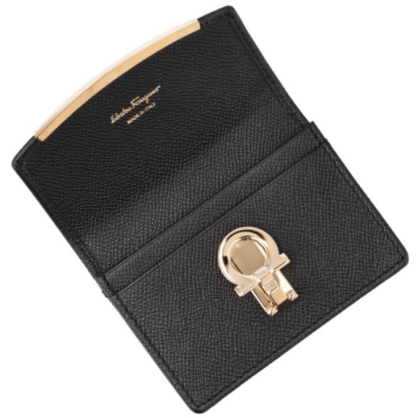 22d1980007 4 FERRAGAMO card case GANCINO CLIP flap with key ring