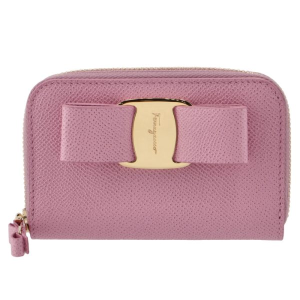 22d28800070533 1 Ferragamo Vara Coin Purse Pink