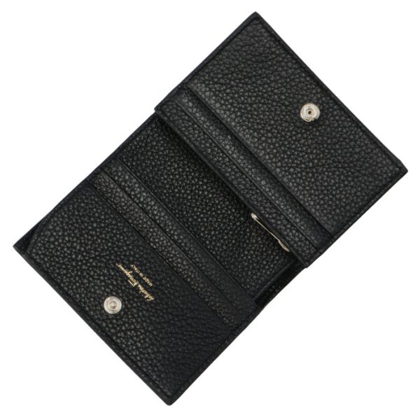 22d51400010010 4 FERRAGAMO Wallet Bifold Gancini Wallet Black