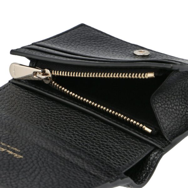 22d51400010010 6 FERRAGAMO Wallet Bifold Gancini Wallet Black