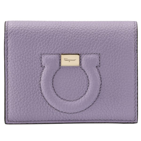 22d51400010515 1 Ferragamo Gancini Bifold Wallet Purple