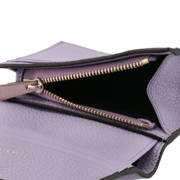 22d51400010515 6 Ferragamo Gancini Bifold Wallet Purple