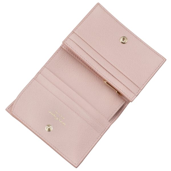 22d51500010497 4 Ferragamo New Vara Ribbon Bifold Mini Wallet Pink