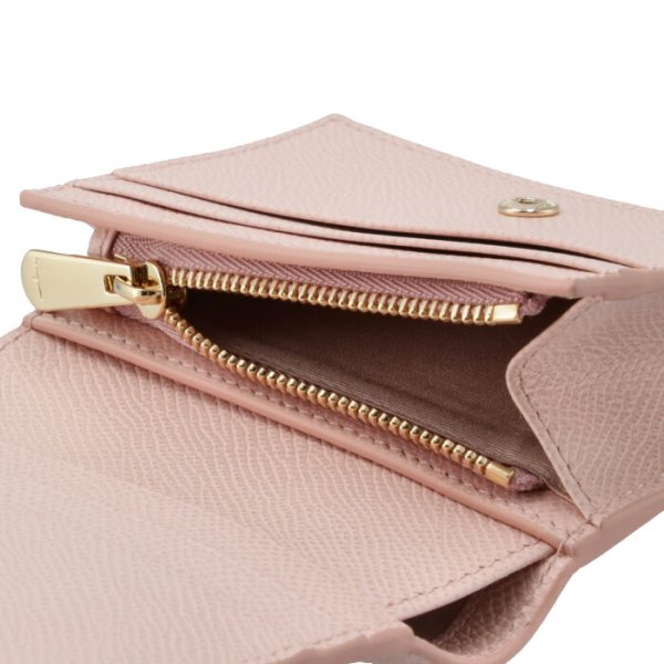 22d51500010497 6 Ferragamo New Vara Ribbon Bifold Mini Wallet Pink