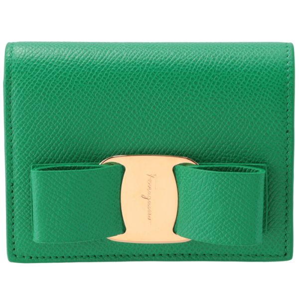 22d51500010567 1 Ferragamo New Vara Ribbon Bifold Mini Wallet