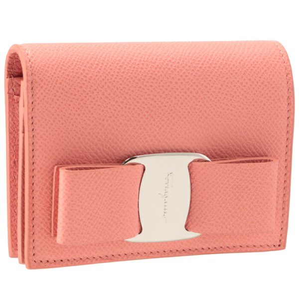 22d51500010569 Ferragamo New Vara Ribbon Bifold Mini Wallet