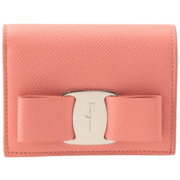 22d51500010569 1 Ferragamo New Vara Ribbon Bifold Mini Wallet