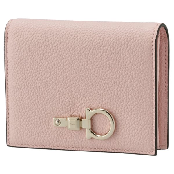 22e03200010497 Ferragamo Studio Bifold Mini Wallet Pink