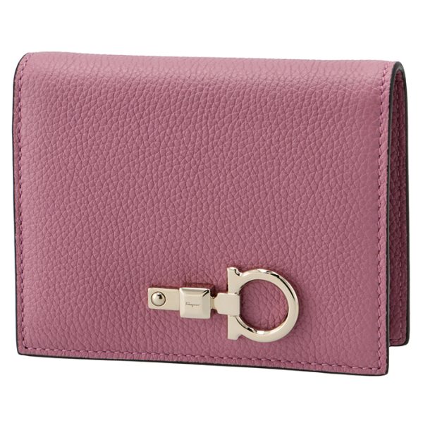 22e03200010510 Ferragamo Studio Bifold Mini Wallet Lilac