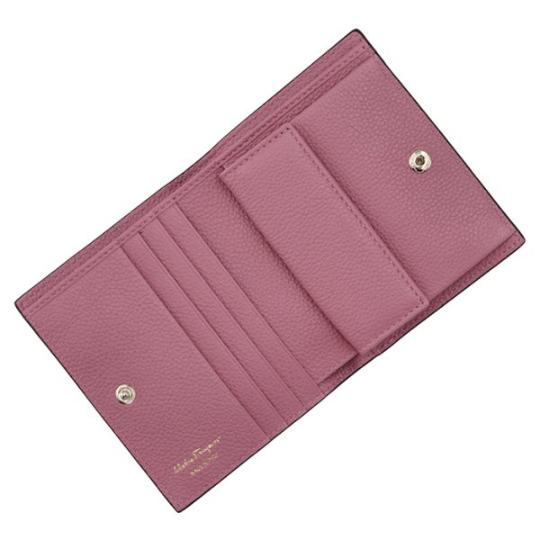 22e03200010510 4 Ferragamo Studio Bifold Mini Wallet Lilac