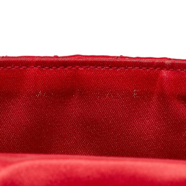 230 46740 6 CHANEL Matelasse Cocomark Crossbody Chain Shoulder Bag Red Black