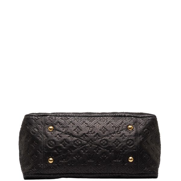 230 46761 4 Louis Vuitton Python Artsy MM Shoulder Bag N90885 Black