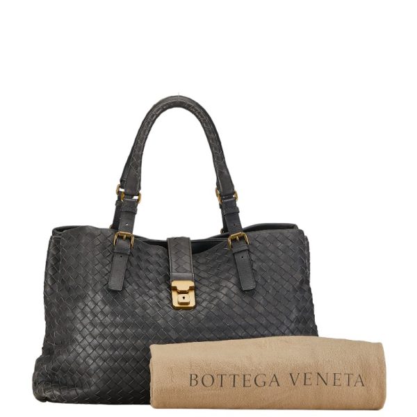 230 55026 11 Bottega Veneta Intrecciato Handbag Tote Bag Gray Leather